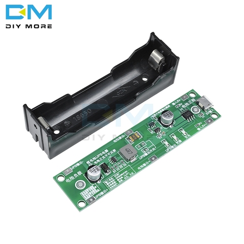 5V 18650 Lithium Battery Boost Step Up Module Micro USB Charge Discharge the Same Time UPS Protection Board Circuit Li-ion ► Photo 1/6
