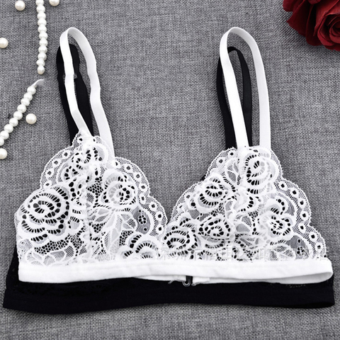 Deruilady Ultra Thin Sexy Lace Bras for Women Transparent Wireless Push Up  Bra Unlined Comfort Underwear Bralette Sexy Lingerie - Price history &  Review, AliExpress Seller - DeRuiLaDy Underclothes Store