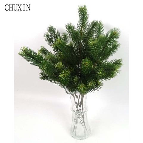 Plastic Pine Branch Artificial Christmas Tree Branches Decoration For Home Green Artificial Plants Party Garden Shop Decor ► Photo 1/5