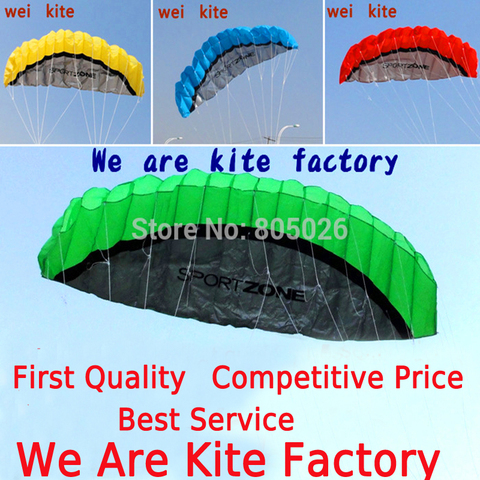 free shipping 2.5m dual Line Stunt power Kite soft kite Parafoil kite surf flying outdoor fun sports kiteboard ► Photo 1/1