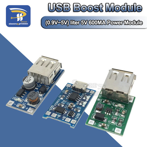 DC-DC Boost Module (0.9V ~ 5V) 600mA Boost Converter Step Up Module USB Mobile Power Boost Board ► Photo 1/6