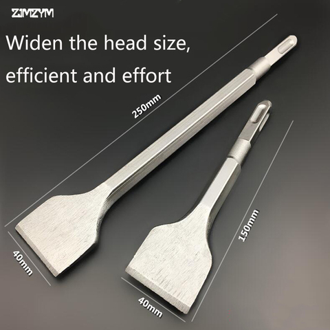 150MM/250MM Length Square Mini Electric Hammer Chisel Spade Drill Bit For Concrete/Brick/Wall/Tile Slotting Drilling ► Photo 1/6
