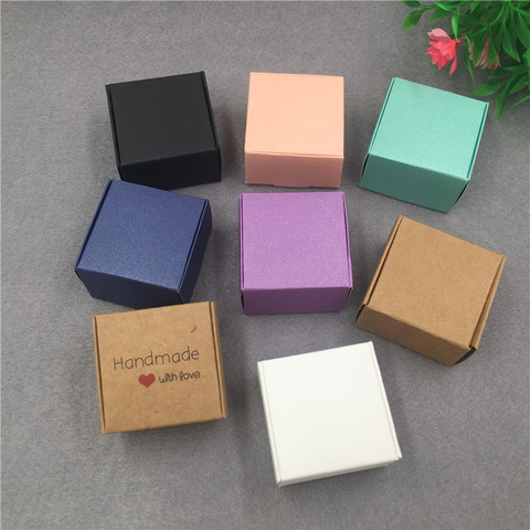 50pcs/lot Small Kraft Cardboard Packing Gift box MiNi Lovely Aircaft Paper Box Handmade soap Packing Box ► Photo 1/6
