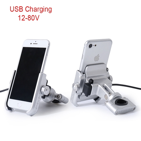 2022 Car Styling MOTOWOLF Motorcycle Modified Phone Holder with USB ► Photo 1/3