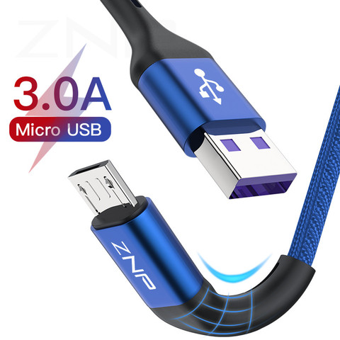 ZNP 1m 2m Micro USB Cable Fast Charging For Xiaomi Redmi Note 5 Pro Android Mobile Phone Data Cable for Samsung S7 Micro Charger ► Photo 1/6