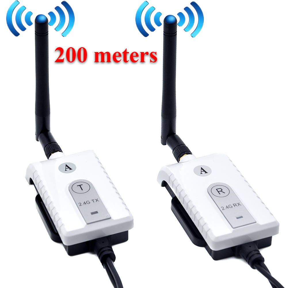 2.4G Wireless AV Cable Transmitter&Receiver For Car Video Monitor Backup Camera 