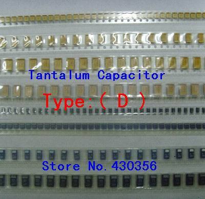 10PCS  Tantalum Capacitor  7343  Type:D   337  330UF 2.5V ► Photo 1/1