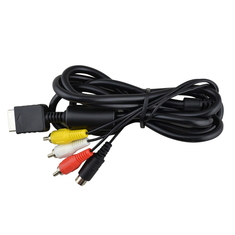 High quality 2in1 audio video cord wire S-Video AV Cable for PS2 for PS3 for Playstation 2 3 ► Photo 1/6