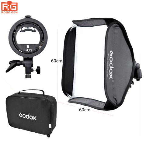 Godox 60 x 60cm Flash Softbox Kit with S-Type Bracket Bowen Mount Holder For Camera Photo Studio ► Photo 1/1