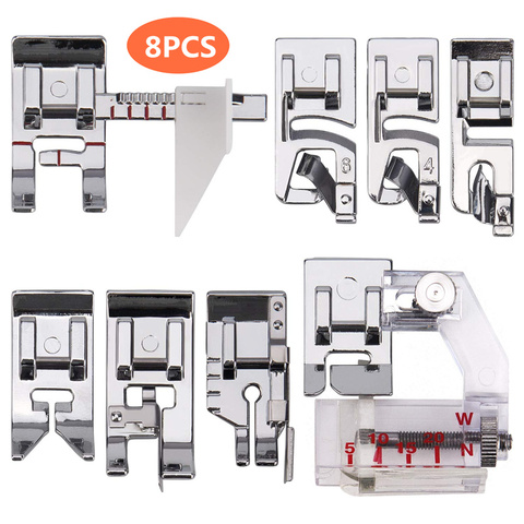 8 Pieces Domestic Sewing Presser Feet Kit for Brother, Singer, Babylock etc...Sewing Machines Accessories YJ270 ► Photo 1/6