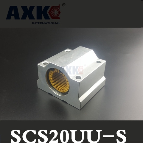 1PCS SCS20 SC20UU SCS20UU-S for 20mm shaft guide rail Linear bearing block with LM20UU-S Engineering plastic bearing low noise ► Photo 1/5