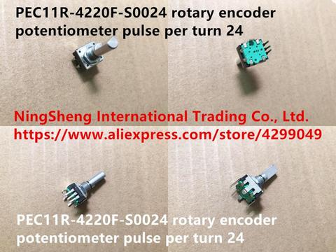 Original new 100% PEC11R-4220F-S0024 rotary encoder potentiometer pulse per turn 24 (SWITCH) ► Photo 1/1