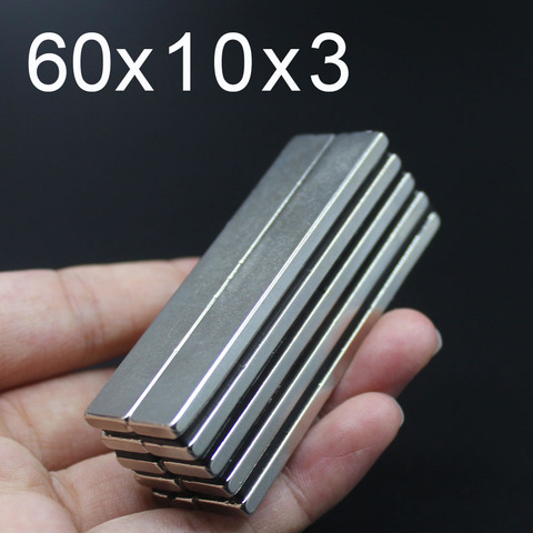 1/3/5/10Pcs 60x10x3 Neodymium Magnet 60mm x 10mm x3mm N35 NdFeB Round Super Powerful Strong Permanent Magnetic imanes ► Photo 1/6