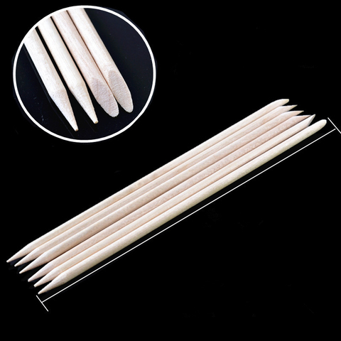 10pc 8CM Orange Wood Stir Stick  Made Wood Disposable UV Resin Wooden Stick Silicone UV Resin Mold Epoxy Making Nail Art ► Photo 1/6
