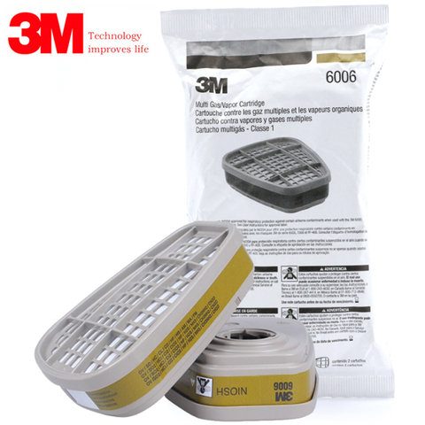 3M 6006 Gas Mask Filter Box Fittings for Organic Gas and Methylamine Spray Paint ► Photo 1/6