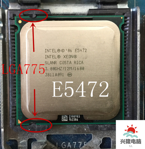 For lntel Xeon E5472  SLANR  3.0GHz/12M/1600Mhz/CPU equal to LGA775 Core 2 Quad Q9550 CPU,works on LGA775 mainboard ► Photo 1/2