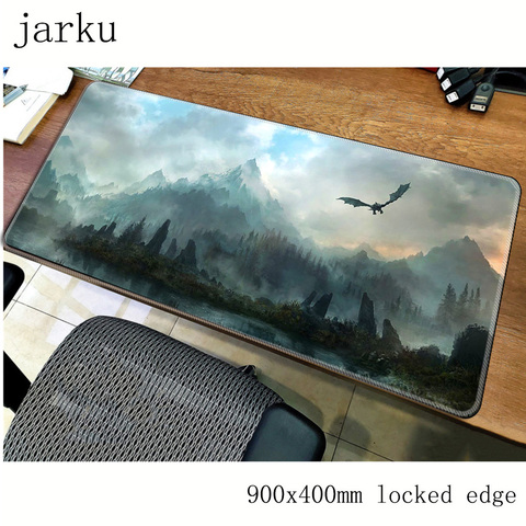 skyrim mouse pad gamer 900x400mm notbook mouse mat gel large gaming mousepad cheapest pad mouse PC desk padmouse accessories ► Photo 1/4