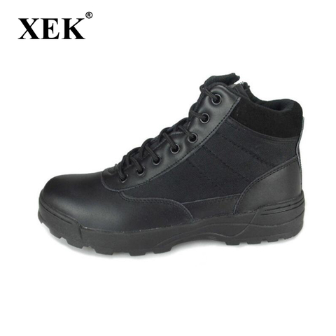 XEK New US Military leather boots for men Combat bot Infantry tactical boots askeri bot army bots army shoes wyq16 ► Photo 1/6