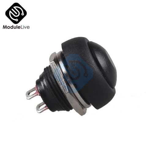 5PCS Black Color 12mm 0.12m PBS-33B Waterproof Momentary ON OFF Push Button Swithch Mini Tiny Switch ► Photo 1/6