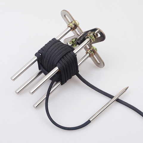 Monkey Fist Jig Stainless Steel Adjustable Woven Tool Needle Kit DIY Outdoor Survival 550 Paracord Lanyard Keychain Maker ► Photo 1/4