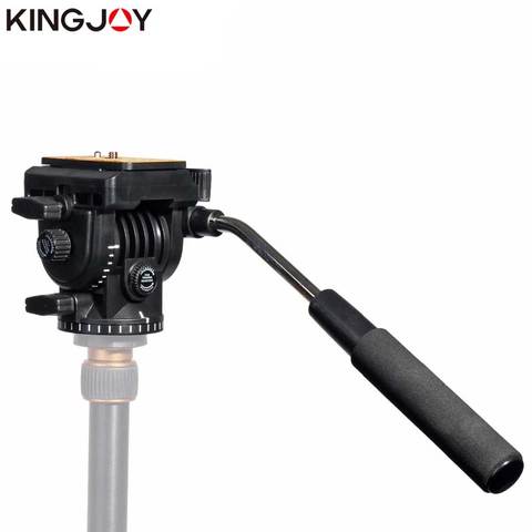 KINGJOY Official VT-1510 Panoramic Tripod Head Hydraulic Fluid Video Head For Tripod And Monopod Camera Holder Stand SLR DSLR ► Photo 1/6