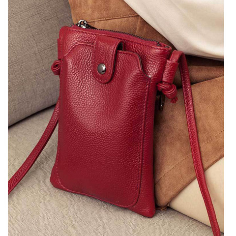 2022 New Arrival Women Shoulder Bag Genuine Leather Softness Small Crossbody Bags For Woman Messenger Bags Mini Clutch Bag ► Photo 1/6