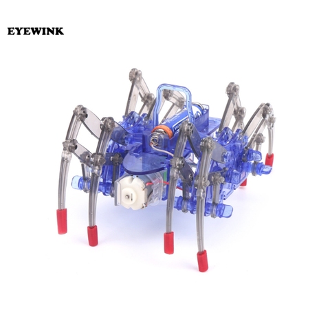 Spider robot DIY technology small production electric crawling science toy assembling material gift color box 0.25-X ► Photo 1/4