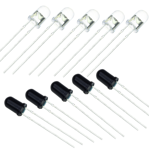 5mm 940nm LED Infrared Emitter and IR Receiver Diode for Diy Kit school education lab ► Photo 1/1