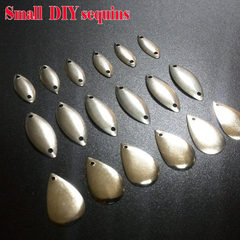 HOT small fishing lure sequins willow spinner blades smooth DIY lure bait tackle 50pcs/lot ► Photo 1/6