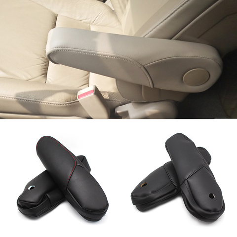 For Honda CRV 2007 2008 2009 Microfiber Leather Driver / Passenger Side Seat Armrest Handle Decor Cover Protection Trim ► Photo 1/6