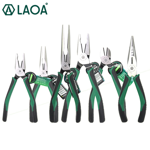 LAOA American Pliers CR-MO Strong Material Combination Pliers Wire Cutter Diagonal Plier Fishing Plier Made in Taiwan ► Photo 1/6