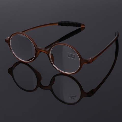Ultralight TR90 Round Reading Glasses Resin Presbyopia Eyeglasses Eyewear Accessories +1.0 To +4.0 ► Photo 1/6