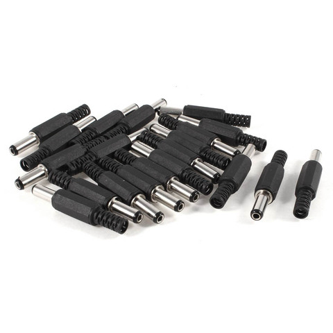 40 Pcs Black 2.5mm x 5.5mm DC Power Male Plug Jack Adapter In Stock For Sale Hot Promotion Good Quality ► Photo 1/2