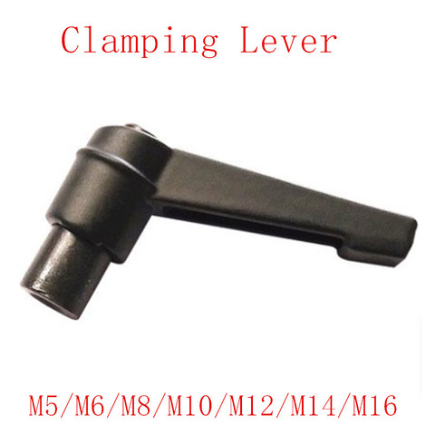 2pcs or 5pcs M5 M6 M8 M10 M12 M16 Clamping Lever Machinery Adjustable Handle Locking External Male Thread Knob Hex nut ► Photo 1/1