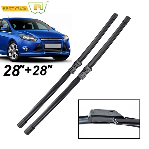 Misima Front Window Wiper Blades For Ford Focus 3 Mk3 2012 2013 2014 2015 2016 2017 Windshield Windscreen Wiper Blades 28''+28'' ► Photo 1/6