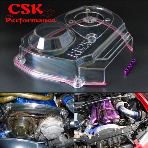 Clear Cam Pulley Gear Timing Belt Cover For Nissan Skyline R32 R33 GTS RB25DET ► Photo 1/1