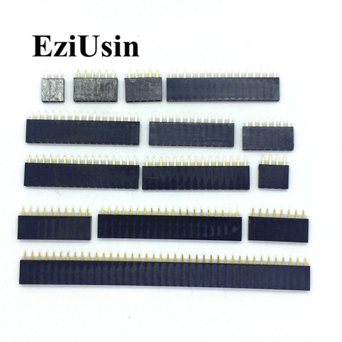 2.54mm Single Row Female 2~40P PCB socket Board Pin Header Connector Strip Pinheader 2/3/4/6/10/12/14/16/20/40Pin For Arduino ► Photo 1/3
