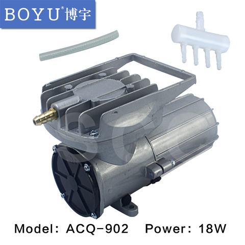 BOYU DC 12V 38L/min 18W Aquarium Air Compressor Aquaculture Water Fish Aeration Hi Pressure Pump DC 12V Elemental O2 Air Pum ► Photo 1/6