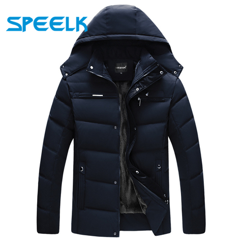 Brand New Down Coat Men Winter Thick Cotton Jacket Men's Fashion Cotton-padded Jackets Male Autumn Causal Parkas Outwear ► Photo 1/6