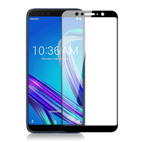 ZB602KL Full Tempered Glass For Asus Zenfone Max Pro M1 ZB602KL Full Coverage Screen Protector Protective Film For Asus ZB601KL ► Photo 1/6