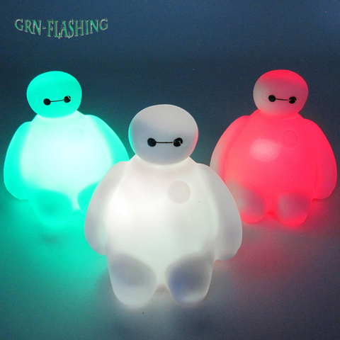 7 Color Changing Big Hero 6 Cartoon BayMax LED Night Light Table Desk Lamp Bedroom Decoration Amazing Kids Baby Toy Gift ► Photo 1/6