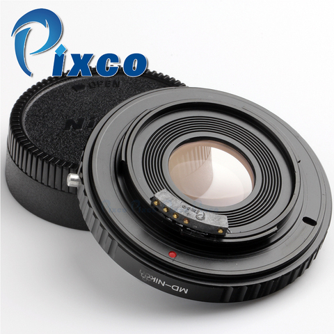 PIXCO AF Confirm Adapter Ring With Optical Glass suit for Minolta MD MC Lens to Nikon F Mount Camera ► Photo 1/6