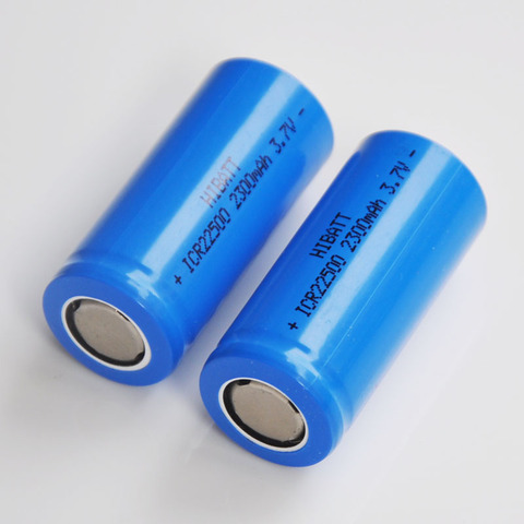 2-5PCS 3.7V 22500 Rechargeable lithium ion battery icr22500 li-ion cell baterias 2300MAH for flashlight electric razor shaver ► Photo 1/2