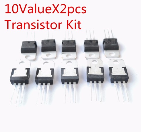 10Value*2pieces transistor kit assortment 7805 7806 7808 7809 7812 7815 7905 7912 7915 LM317 LM317T TO-220 Transistor kit ► Photo 1/1
