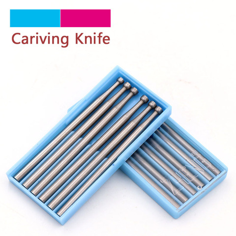 XiZ 1/6pcs 1.0~2.3mm Engraving Knife Precision Tungsten Carbide Burrs Milling Cutter Rotary Tools Recessed Grinding Head 2.35mm ► Photo 1/6