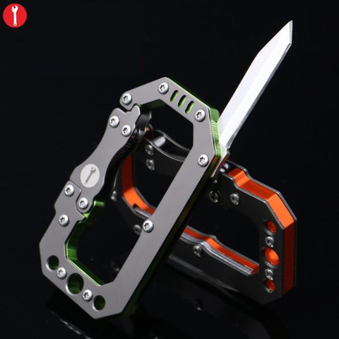 EDC Multitool Carabiner Fold Knife Keyring Edcgear Fast Hang Buckle Servival Equipment Outdoor Camping Climbing Backpack Buckle ► Photo 1/6