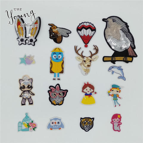 High quality Kids Embroidery Applique Cartoon Iron on Patch Badges Decorate DIY Clothing Sewing Craft Accessories C6691-C6706 ► Photo 1/6