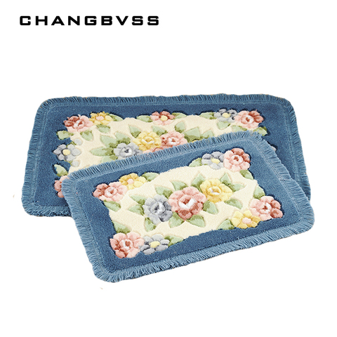 Carpet For Bedroom Flower Printing Classic Bathroom Carpet Anti-Slip Floor Mat For Toilet Rug Alfombra Tapete Para Banheiro Mat ► Photo 1/6