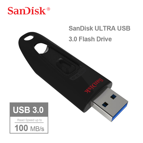Sandisk CZ48 ULTRA USB 3.0 Flash Drive 64GB Pen Drive 16GB 32GB 128GB 256GB USB3.0 Memory Stick Pendrive Read Speed up to 100M/s ► Photo 1/6