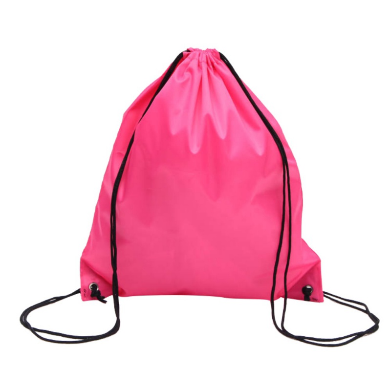 School Drawstring Sack Bags Sports Gym Swimming shoe foldable into pouch 
